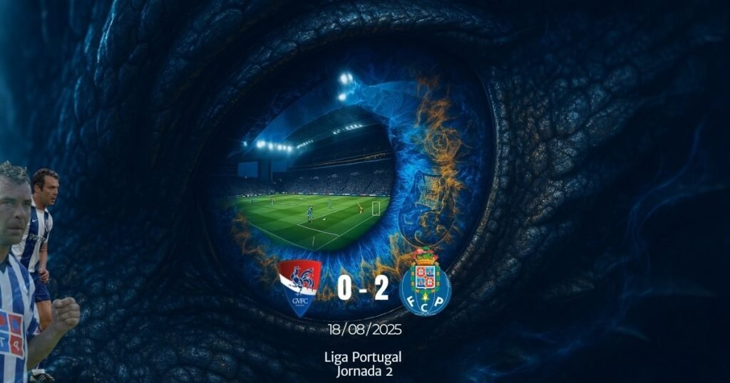 Capa da crónica Olho de Dragão: Gil Vicente 0-2 FC Porto – Liga Portugal 2025/26.